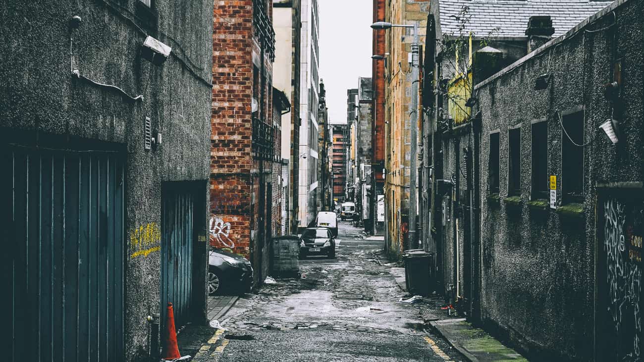 Image of a city street where it is common to hear the street names of opioids.