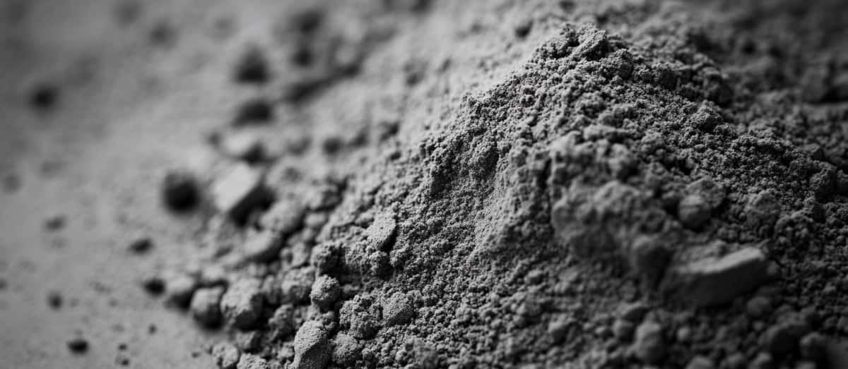 A grayscale imag of powder on a table to show the gritty side of mixing fentanyl with cocaine.